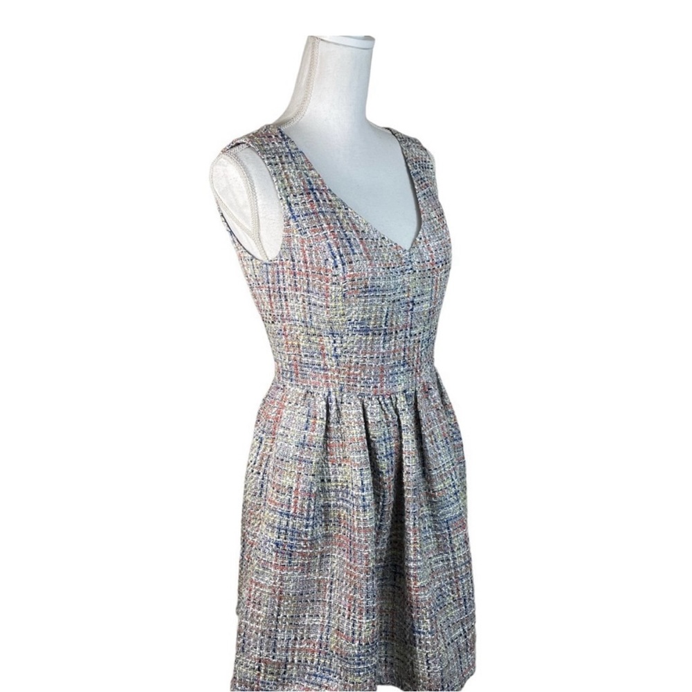 👗QMack Multicolor Tweed Dress - Size 4